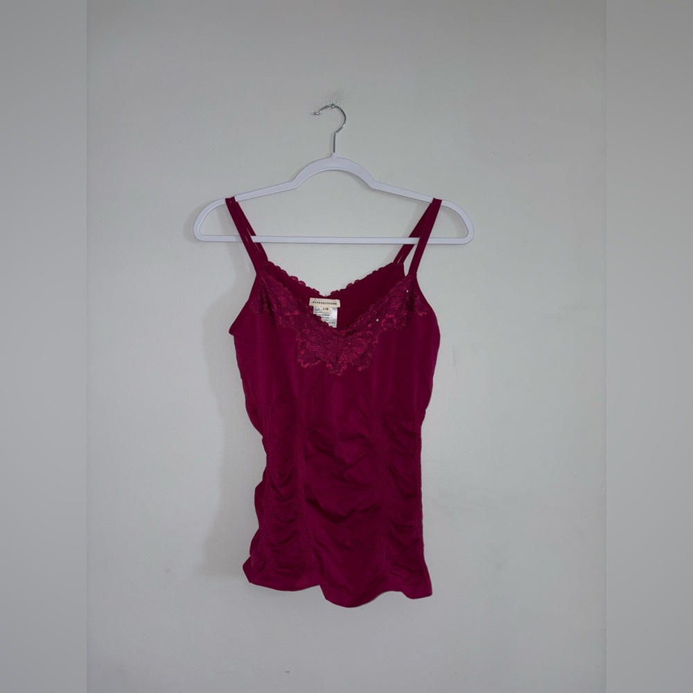 Warehouse One • Pink Rouched Tank